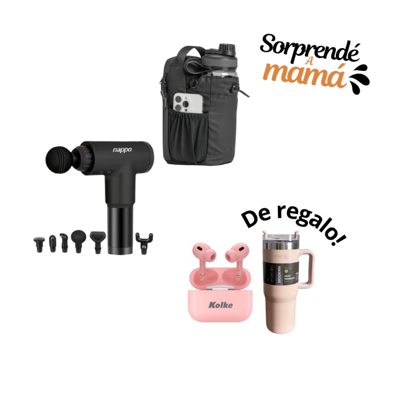 Pistola masajeadora Nappo + Bolso con Iman