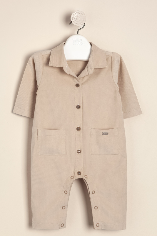 enterito de corderoy con bolsillos fede beige