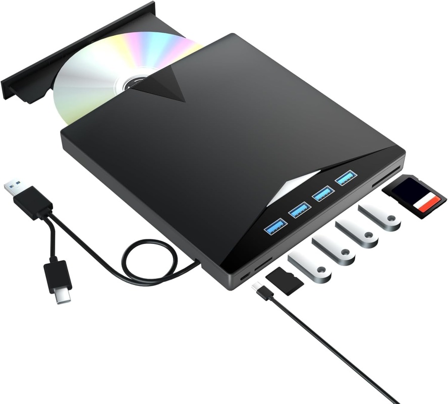 Lector de DVD con lector USB y ranuras tarjetas TF/SD (DV-05)
