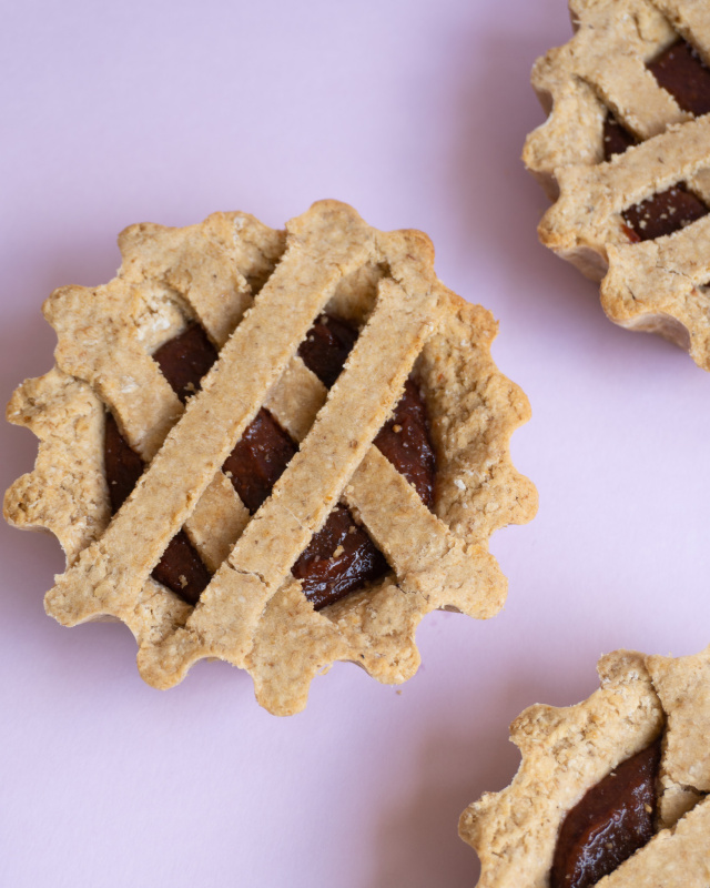 Pastafrola de avena y dulce de guayaba sin azúcar agregada