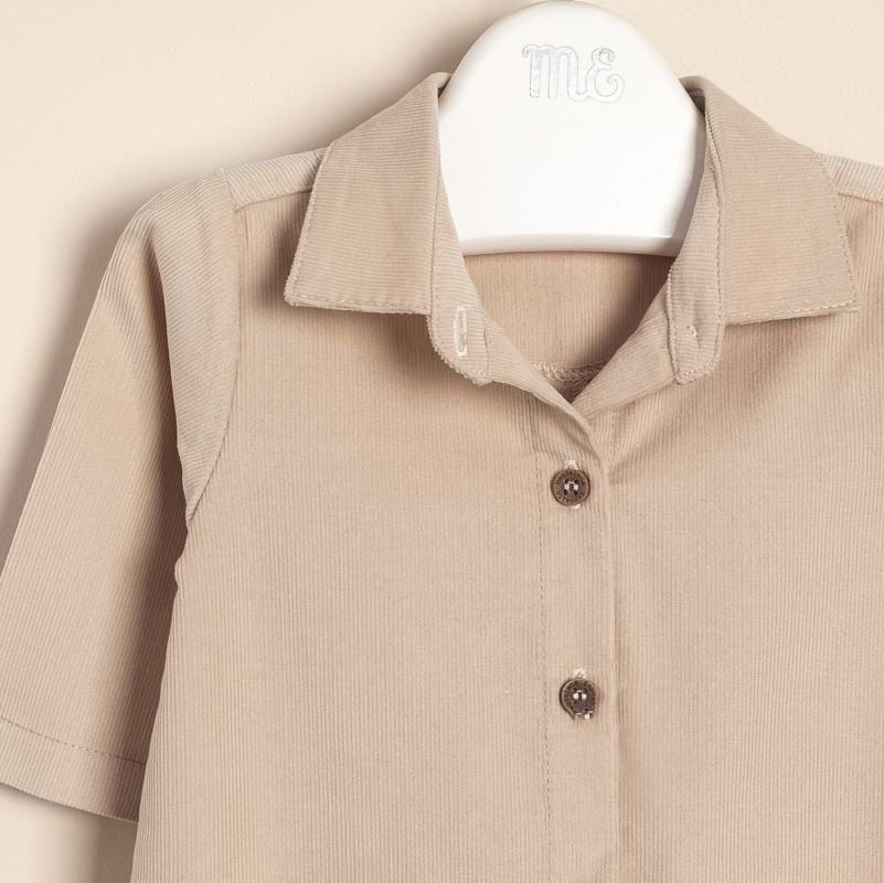 enterito de corderoy con bolsillos fede beige