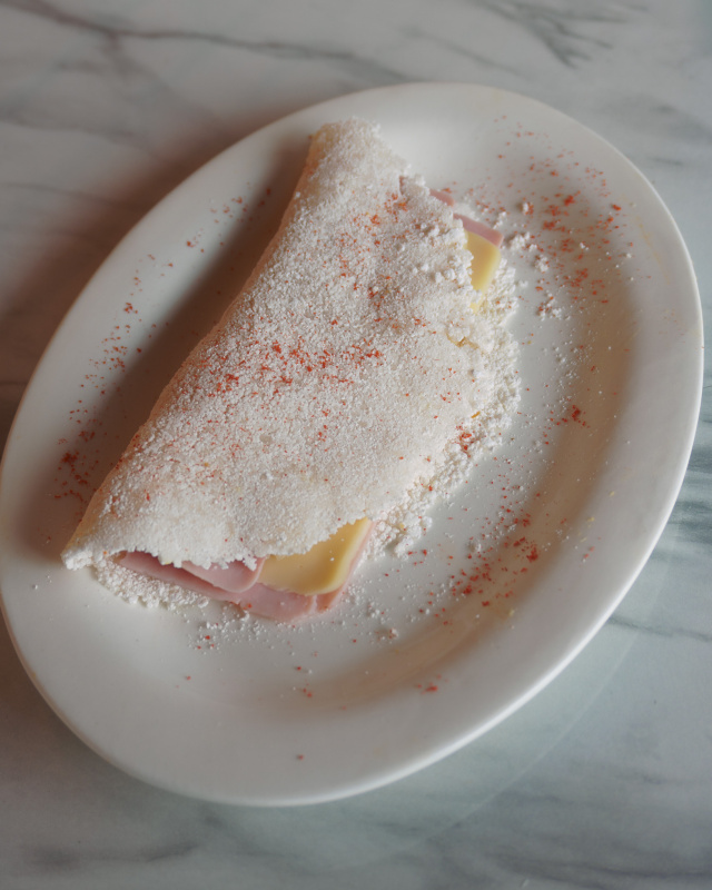 Tapioca de jamón y queso