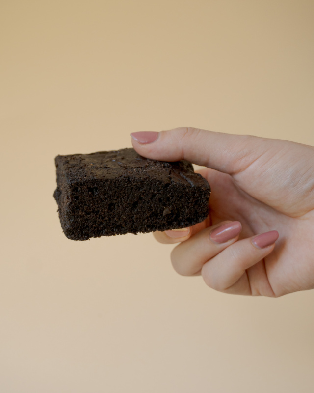 Brownie de avena con chocolate