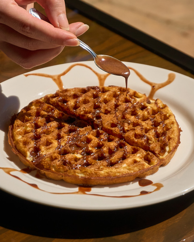 Waffle de avena