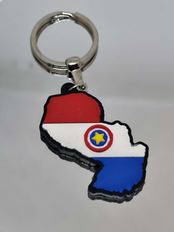 Llaveros recuerdos del Paraguay, diseños varios