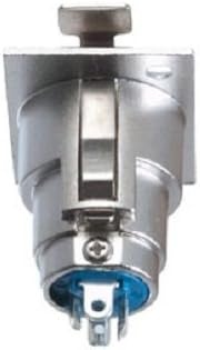 Conector XLR hembra p/ chasis