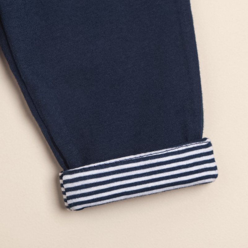 conjunto rayado azul/bco