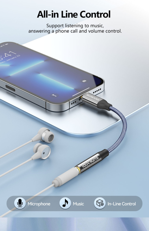 Adaptador USB C a 3.5 mm DAC