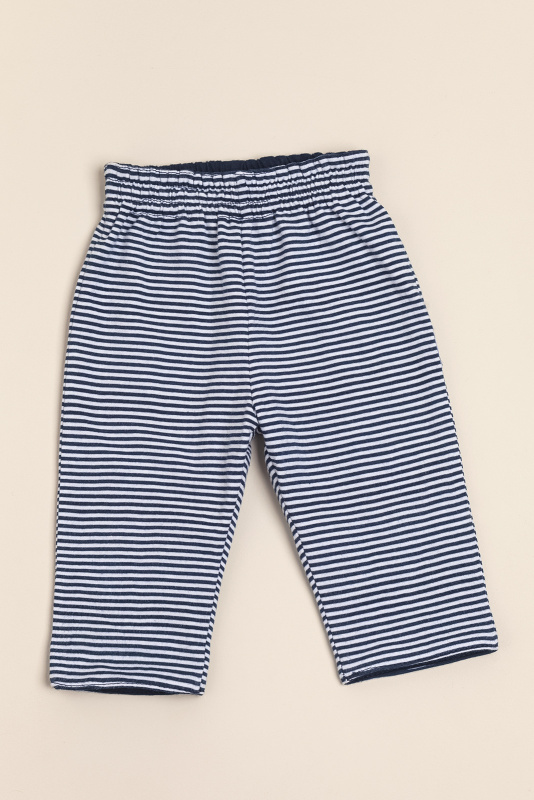 conjunto rayado azul/bco