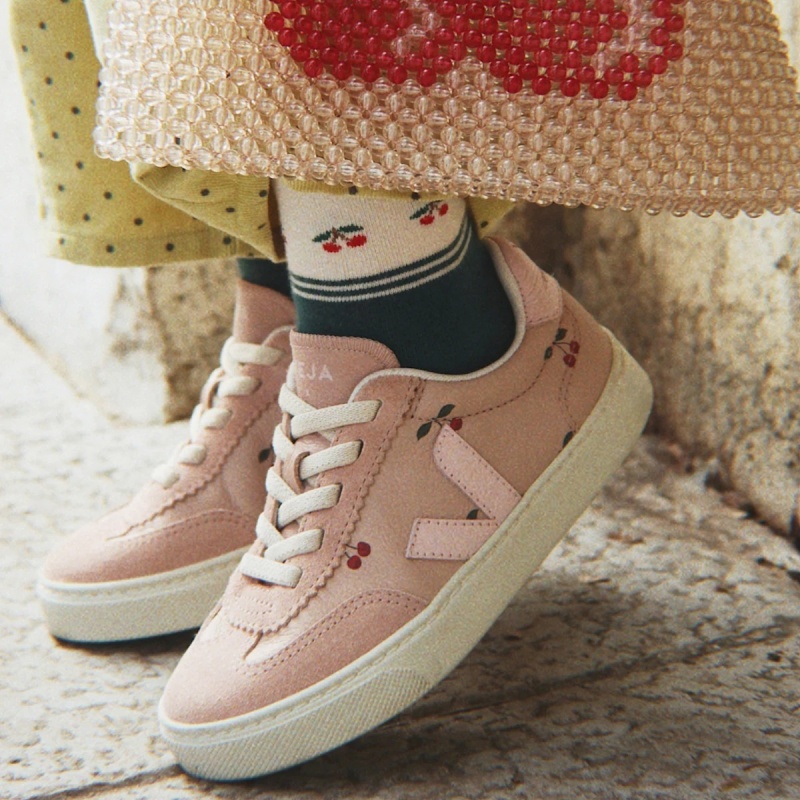 small volley leather cherry petale