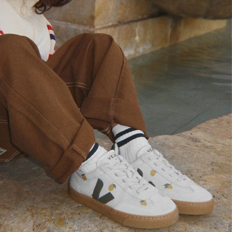 small volley leather lemon argile