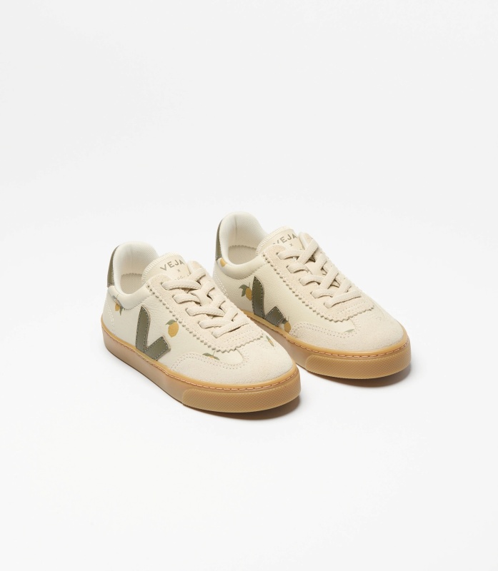 small volley leather lemon argile